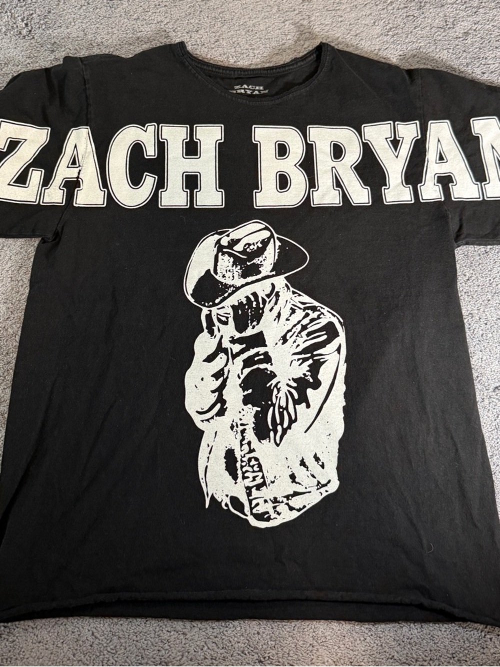 Zach Bryan Burn Burn Burn Tour Shirt Small Black Concert Promo Merch Tour